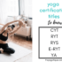 Meaning RYT 200, RYT 300 & RYT 500: Yoga Instructor Certification Titles Explained